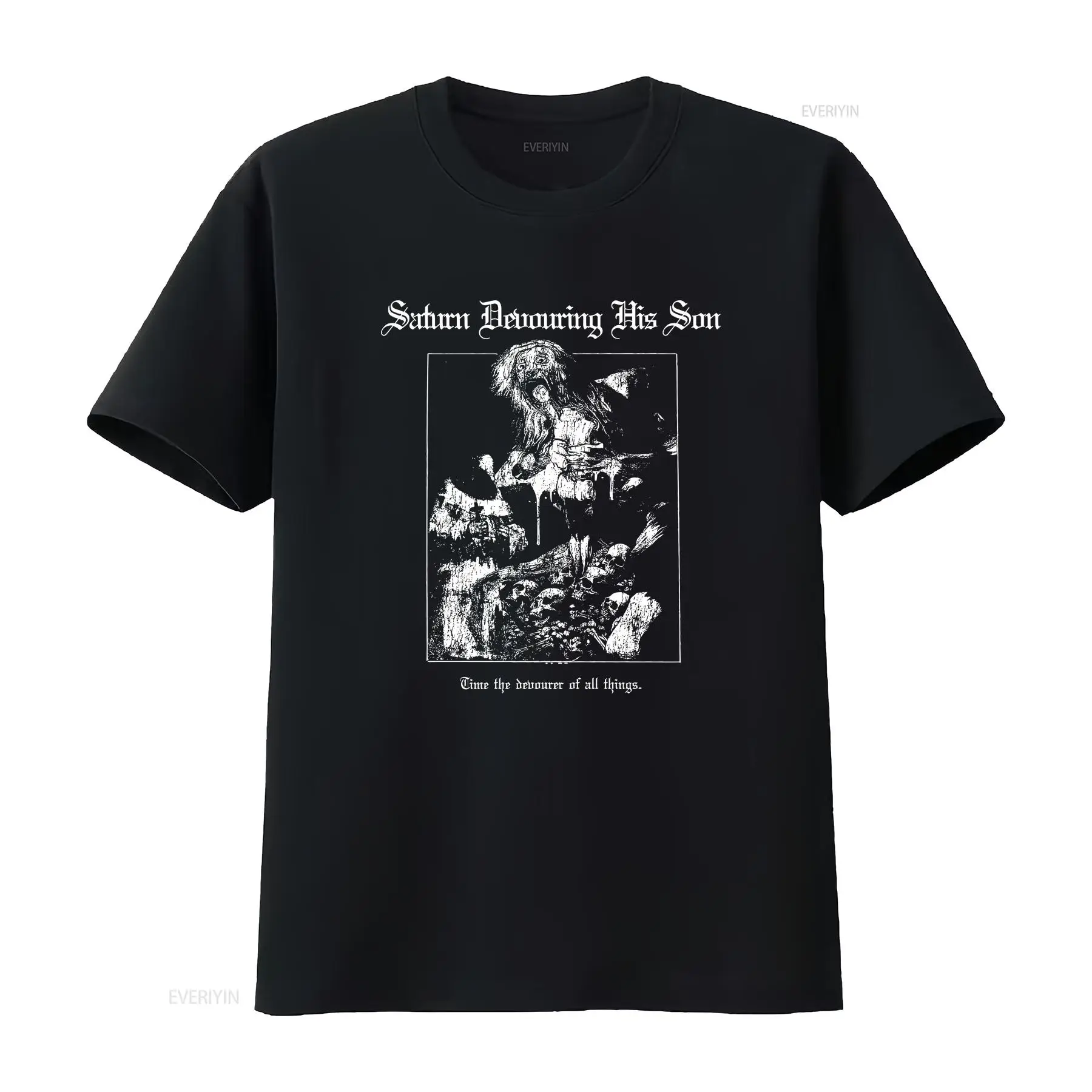 Vintage Fashion De - Koszulka Gothic Horror Saturn Devouring His