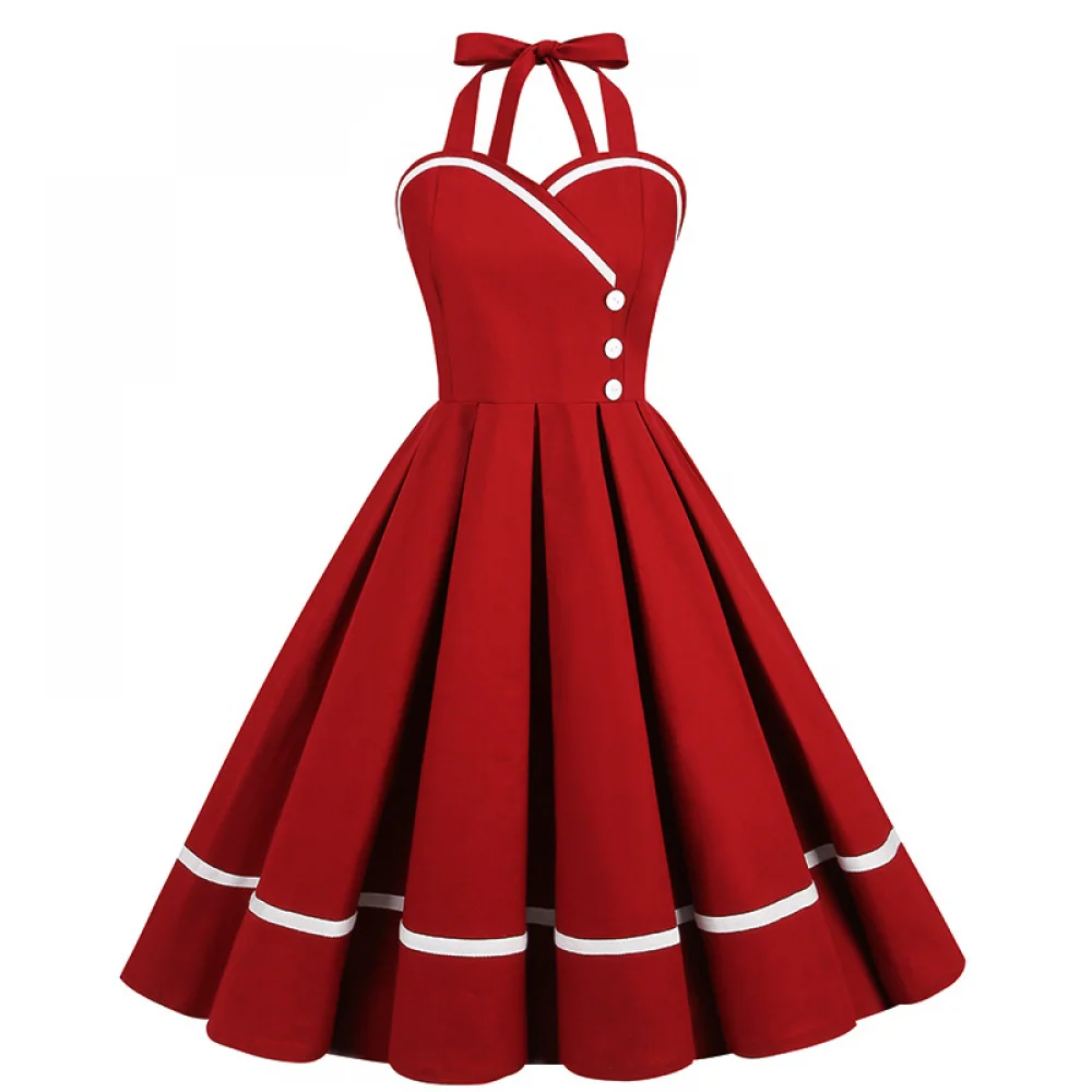Vintage Fashion Dresses - Halloween Lata 50. 60. 80. Sukienka