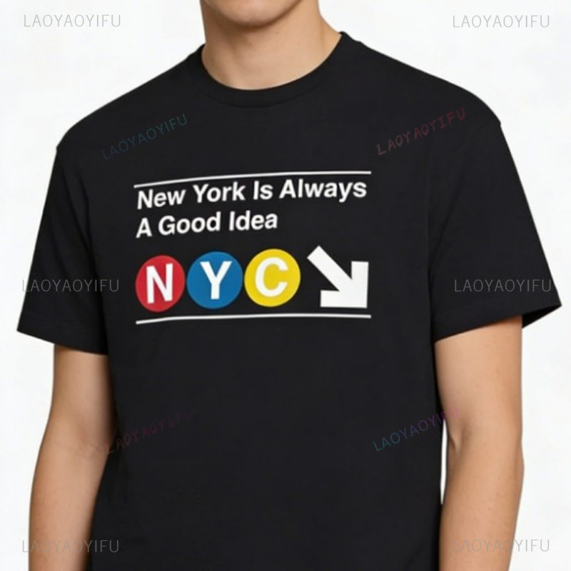 Vintage Fashion Nyc - Koszulka Unisex z Grafiką Metra NYC