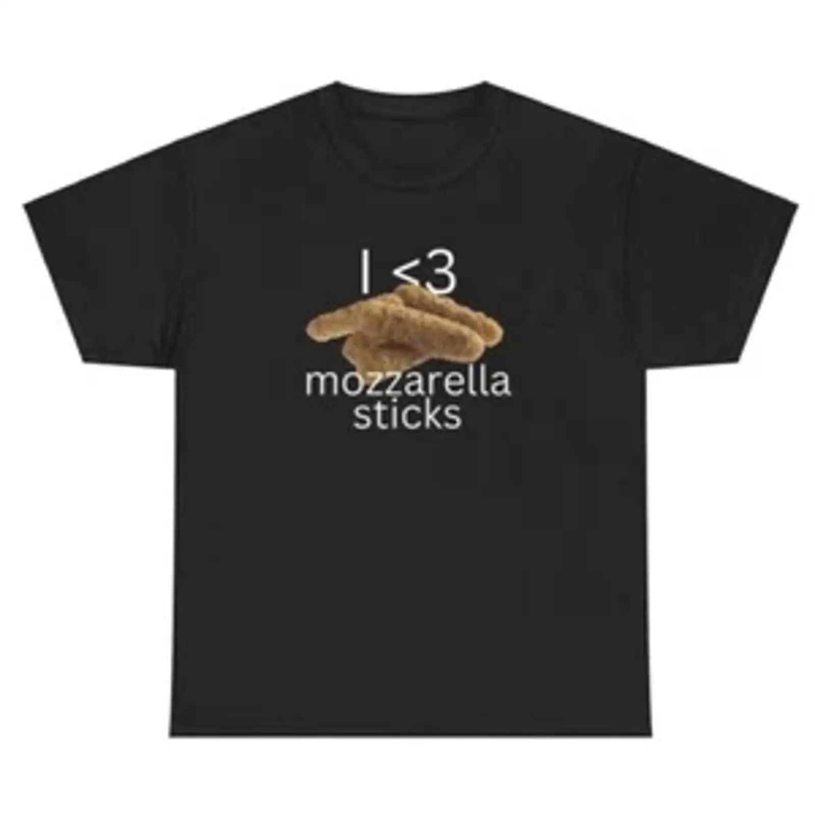 Vintage Fashion Gen Z - Koszulka I Love Mozzarella Sticks Śmieszny