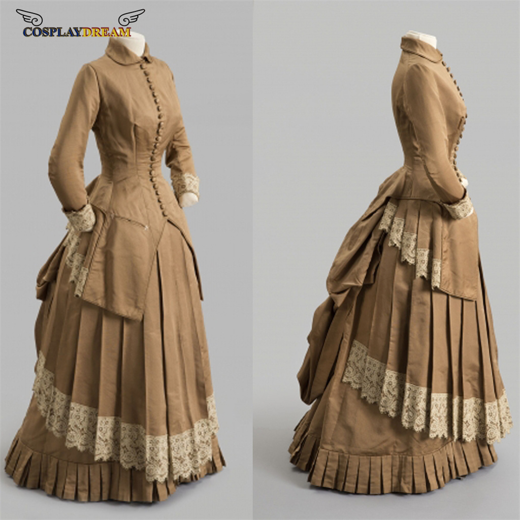 Vintage Victorian Fashion - Suknia z XVIII wieku, sukienka w