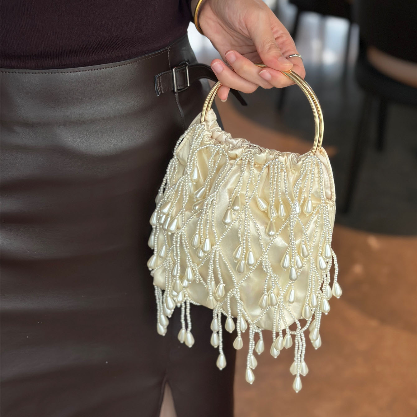French Vintage Fashion - Ręcznie Robione Torebki Damskie z Koralikami