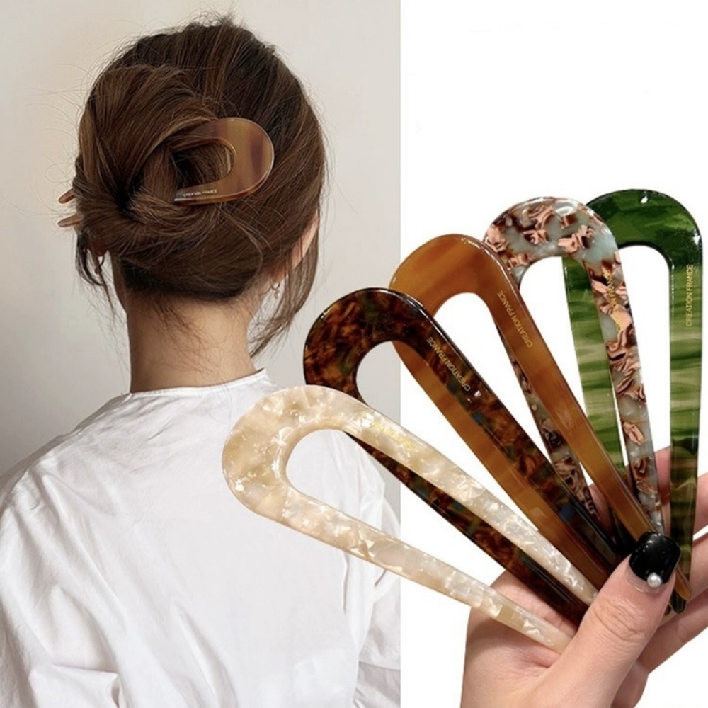 French Vintage Fashion - Spinki do włosów w kształcie litery