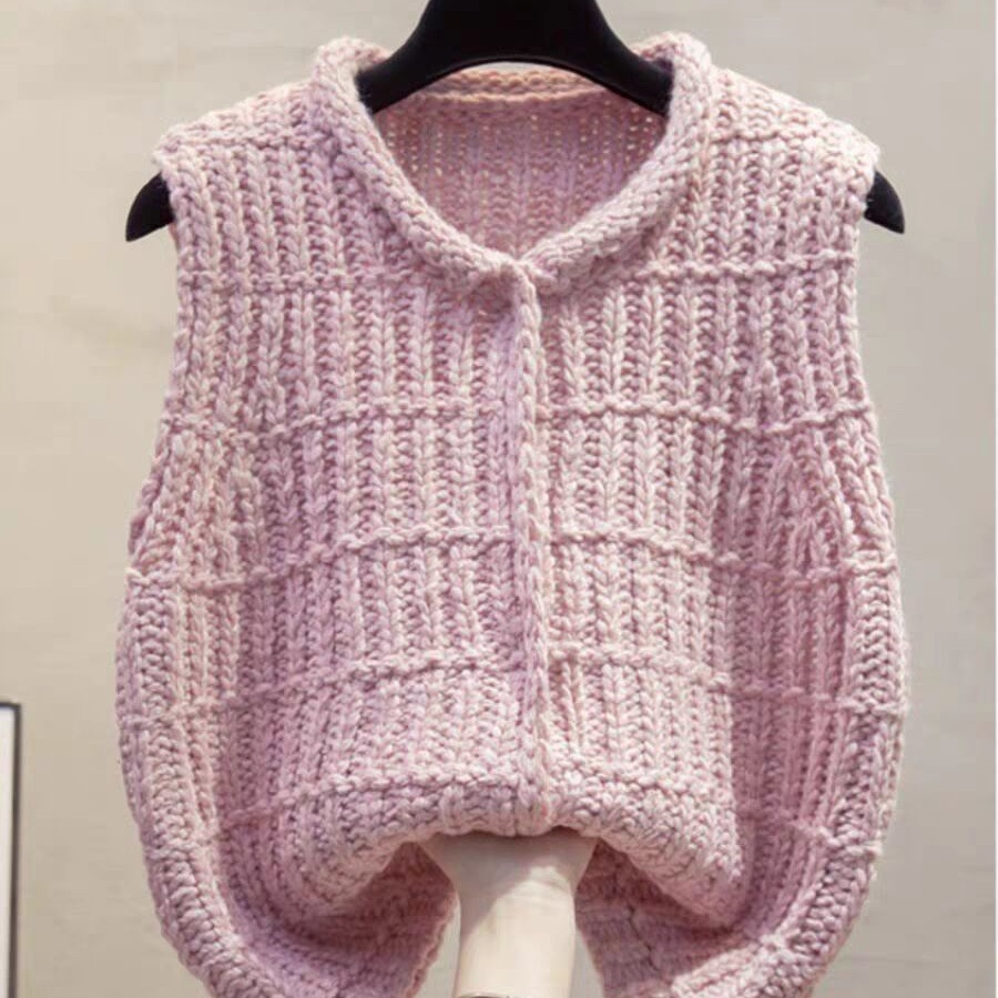 Vintage Fashion Newtown - Modny, odmładzający kardigan z grubym splotem,
