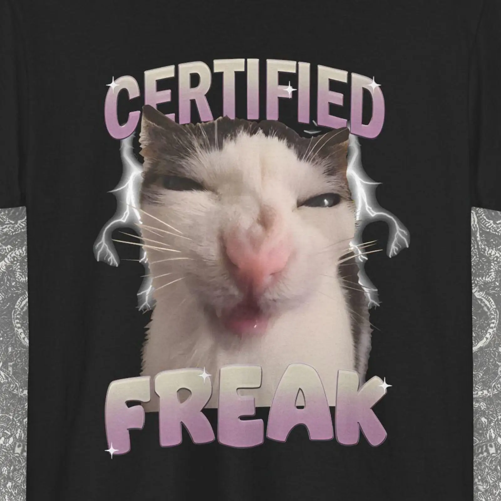 Vintage Fashion Gen Z - Certyfikowany Szalony Zabawny Kot Mem Bootleg