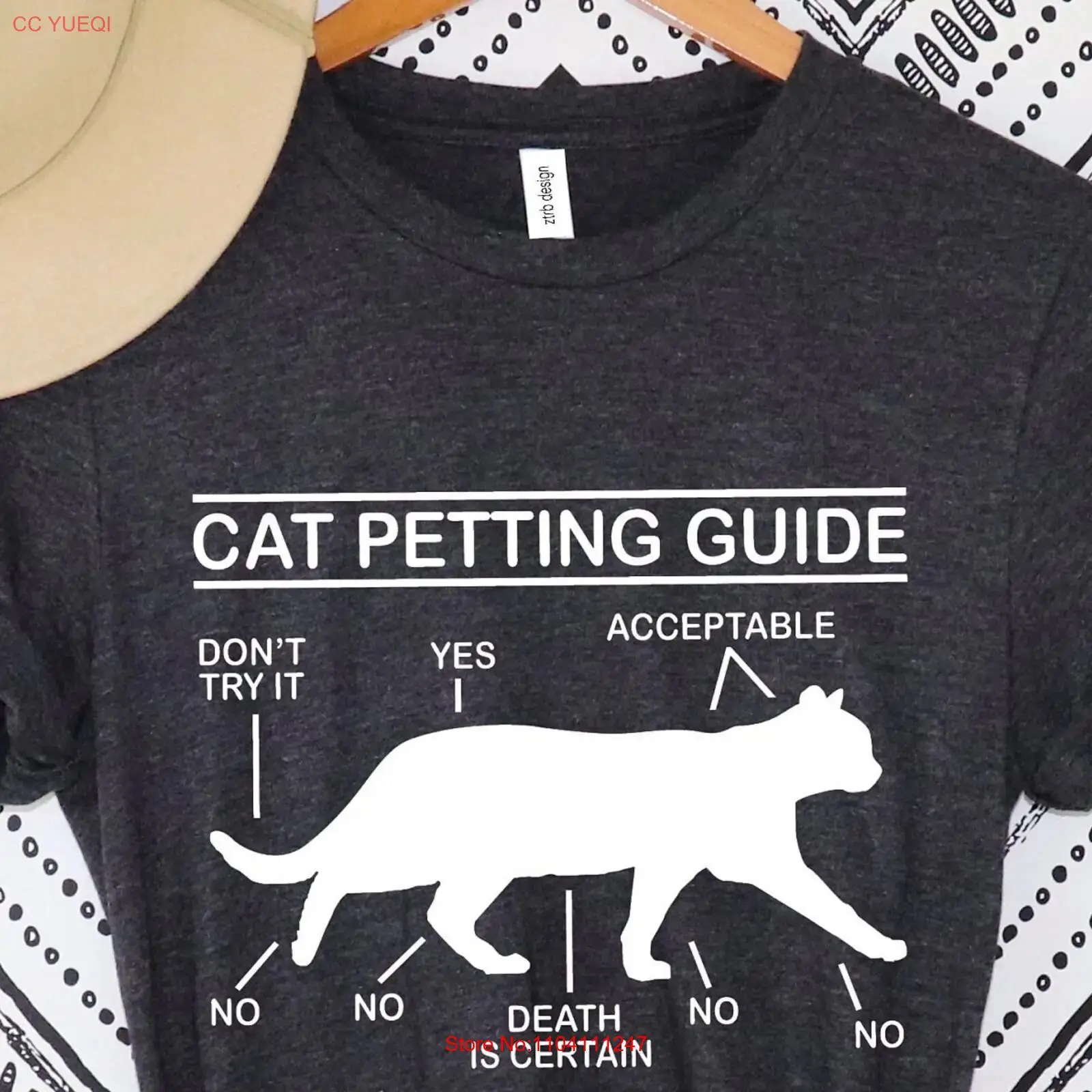 Vintage Fashion Guide - Koszulka CaT Przewodnik po przytulaniu zwierząt