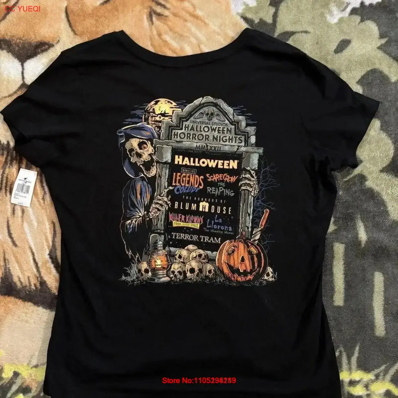 Vintage Fashion Tags - Nowa koszulka Halloween Horror Nights Rozmiar