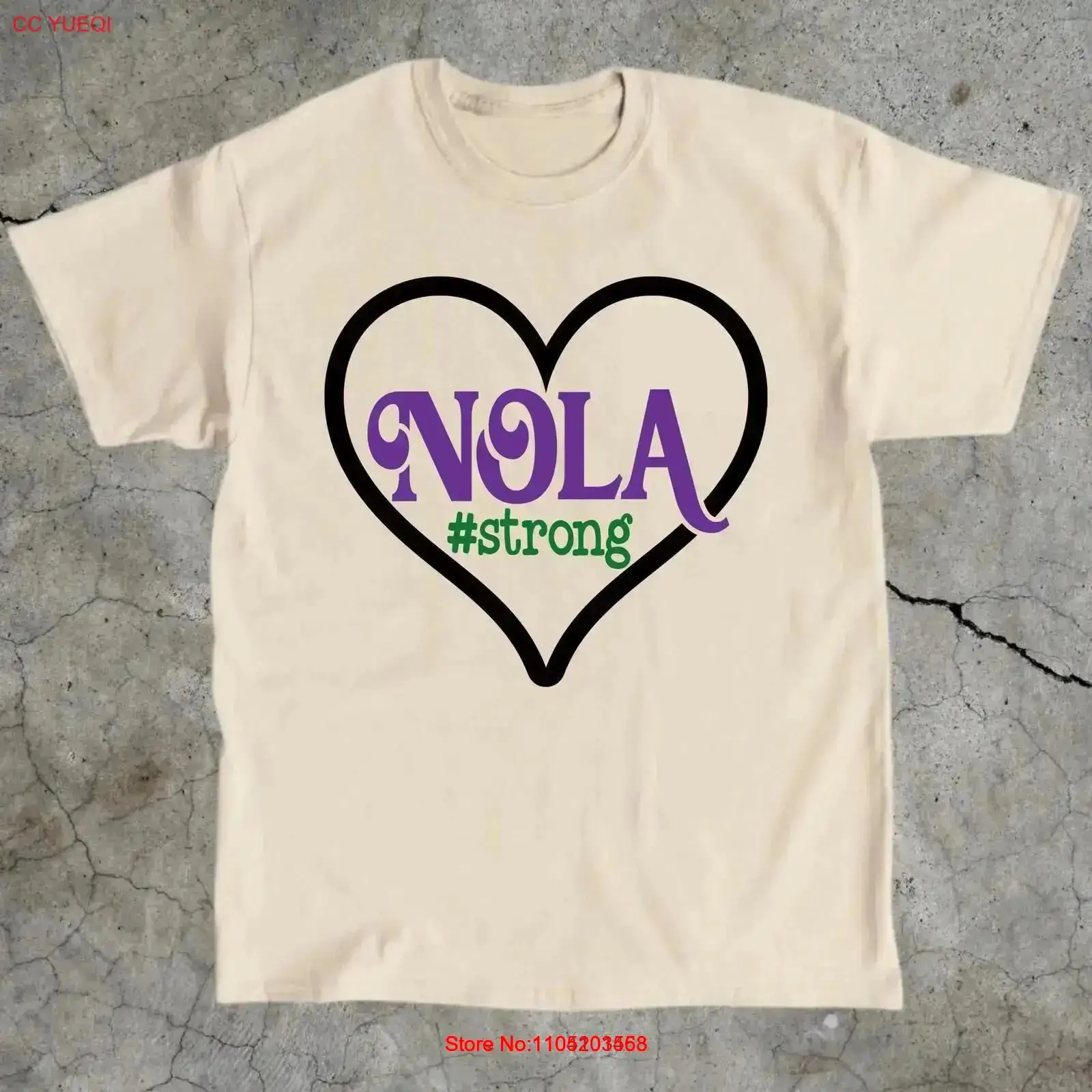 Vintage Fashion De - Koszulka NOLA Strong New Orleans Odzież