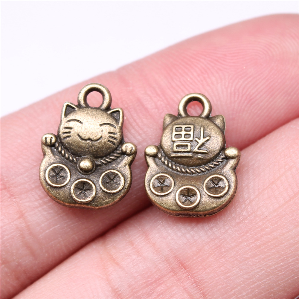 Vintage Fashion Online - 10 szt. 15x11mm 3 Kolory Antyczne