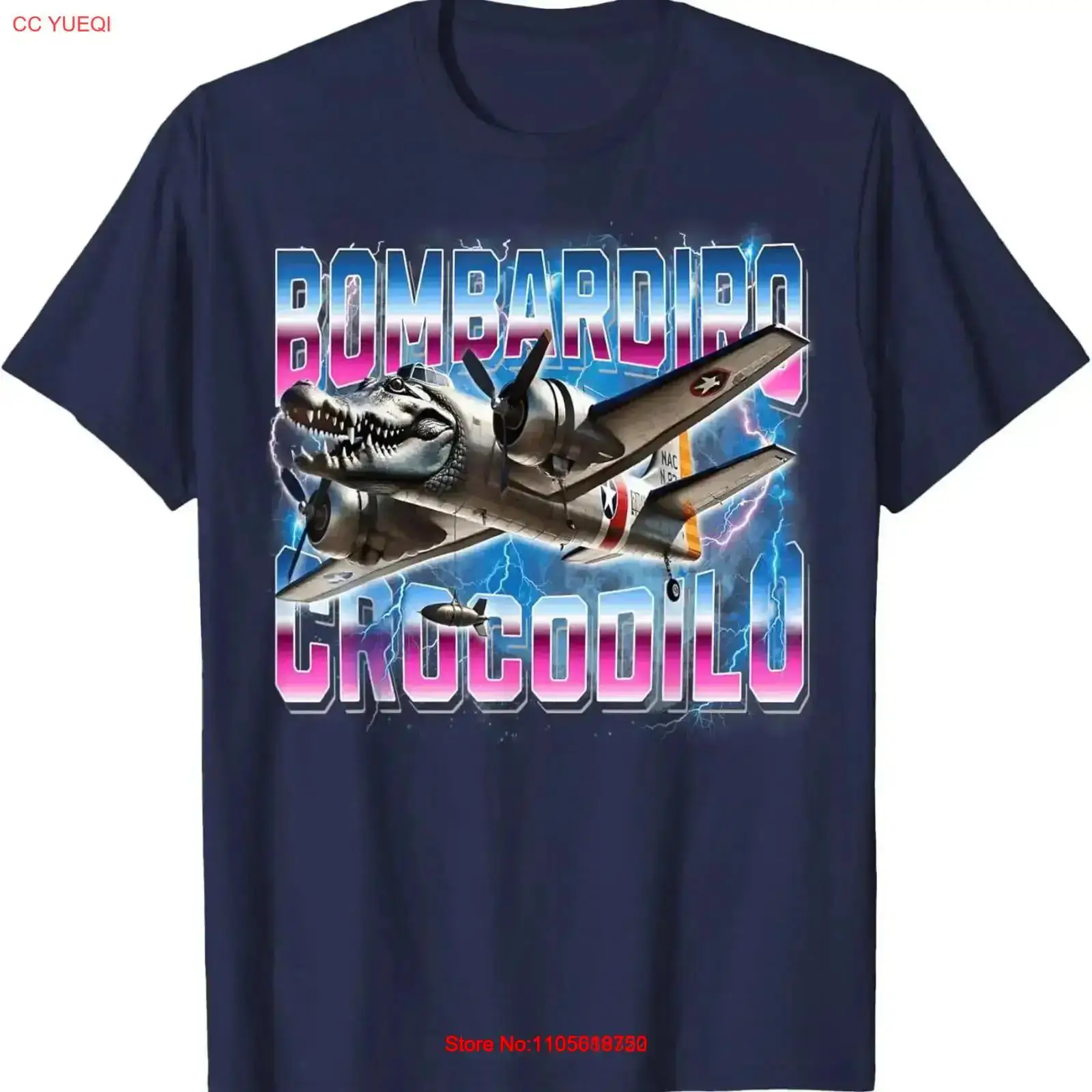 Vintage Fashion Gen Z - Koszulka Bombardiro Crocodilo Italian Brainrot Funny