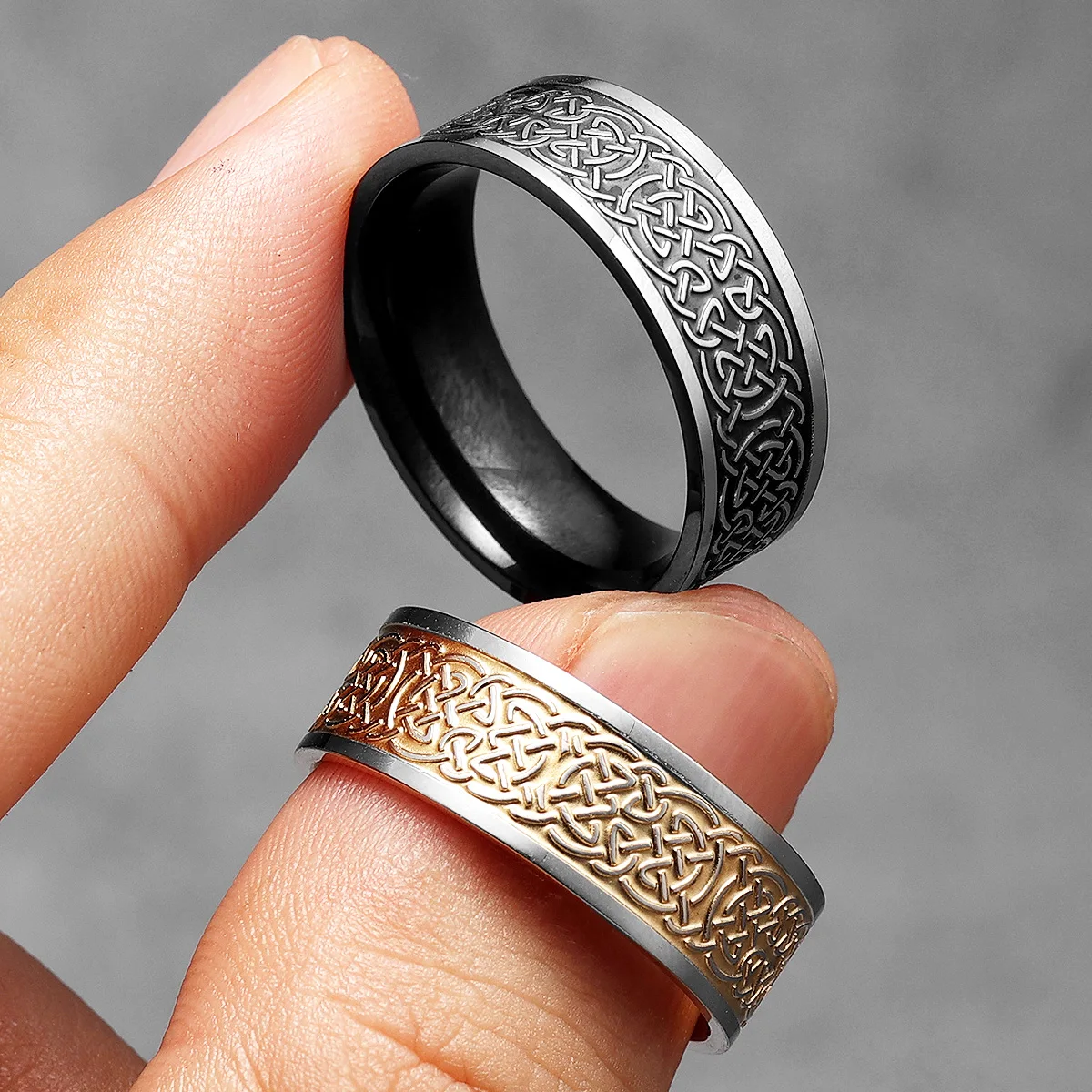 Viking Celtic Knot Men Rings S – Vintage Fashion Newtown recenzja i cena