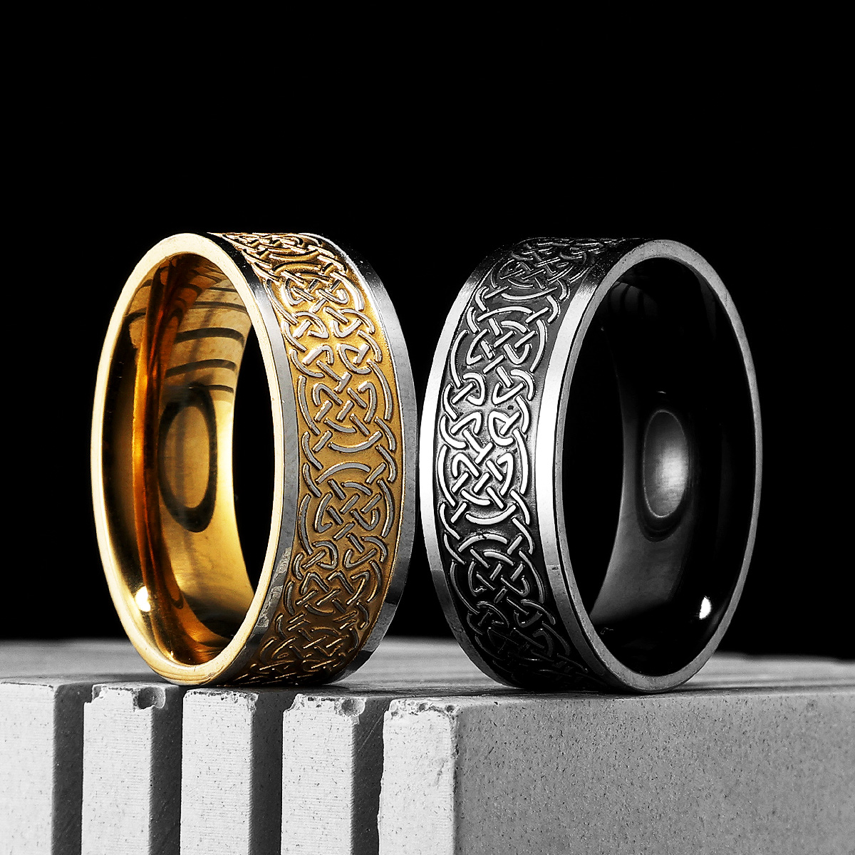 Viking Celtic Knot Men Rings S – Vintage Fashion Newtown recenzja i cena
