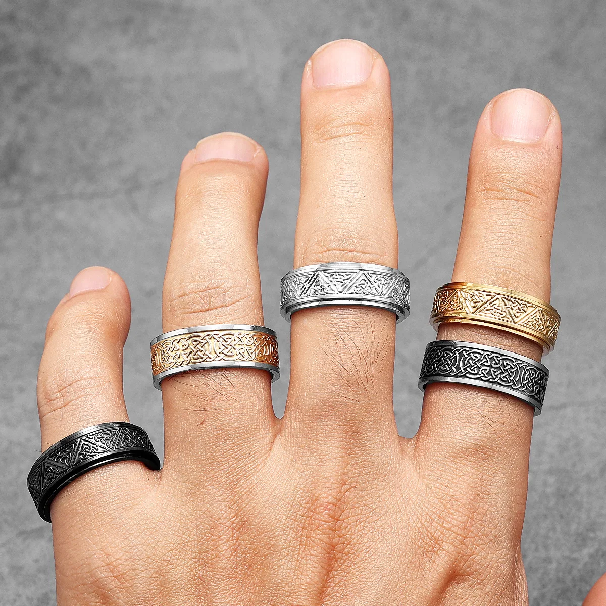 Viking Celtic Knot Men Rings S – Vintage Fashion Newtown recenzja i cena