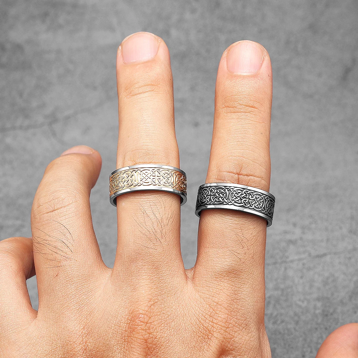 Viking Celtic Knot Men Rings S – Vintage Fashion Newtown recenzja i cena