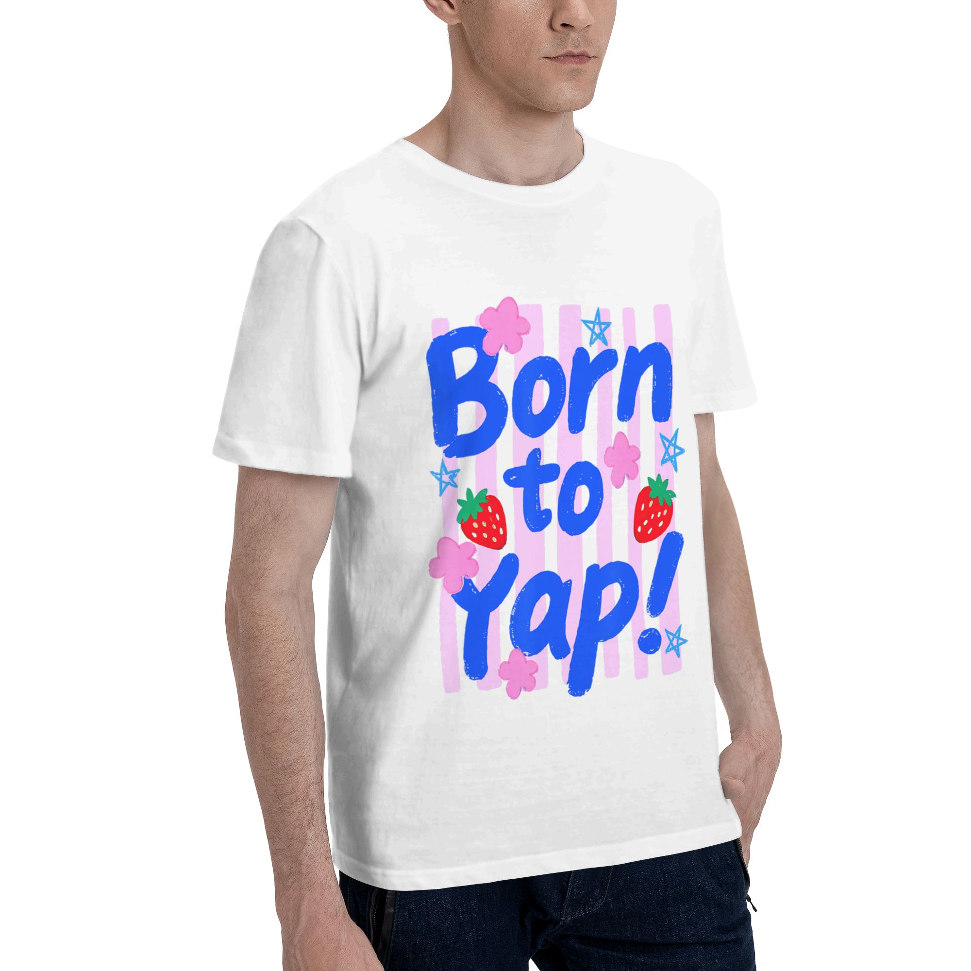 Koszulka męska Preppy Born to  – Vintage Fashion Gen Z recenzja i cena