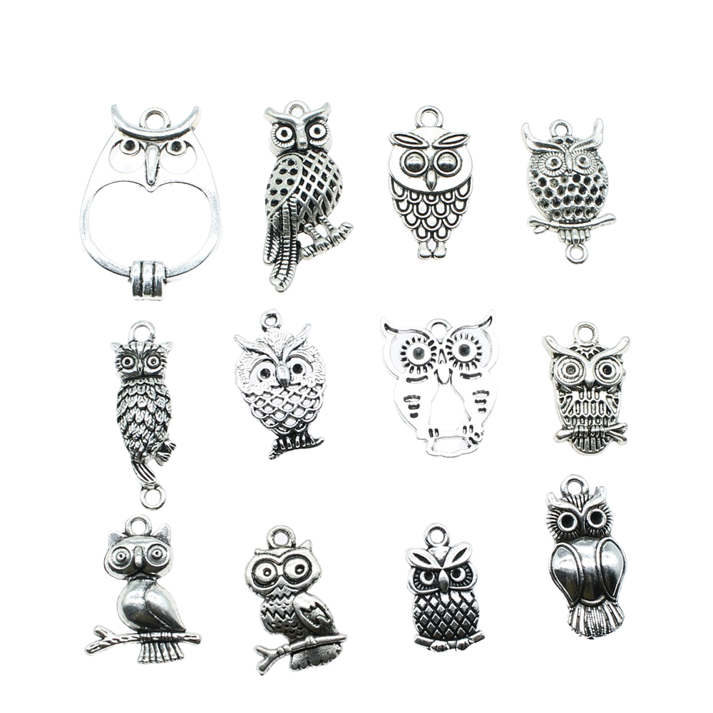 10 sztuk Charms sowa antyczne  – Vintage Fashion Online recenzja i cena