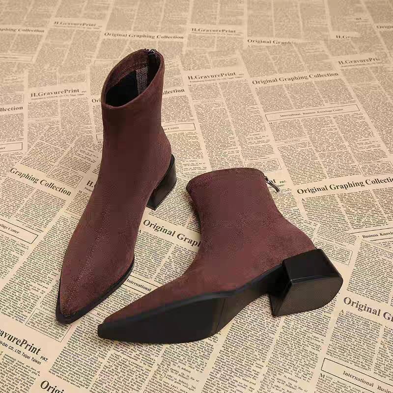 Nowe Damskie Botki na Niskim O – Vintage Fashion Online recenzja i cena