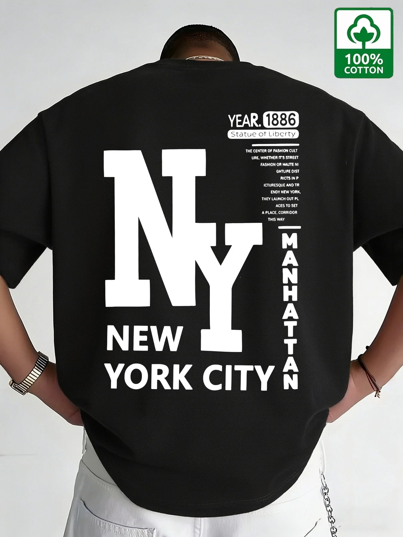 Męska koszulka NYC, bawełniana – Vintage Fashion Nyc recenzja i cena