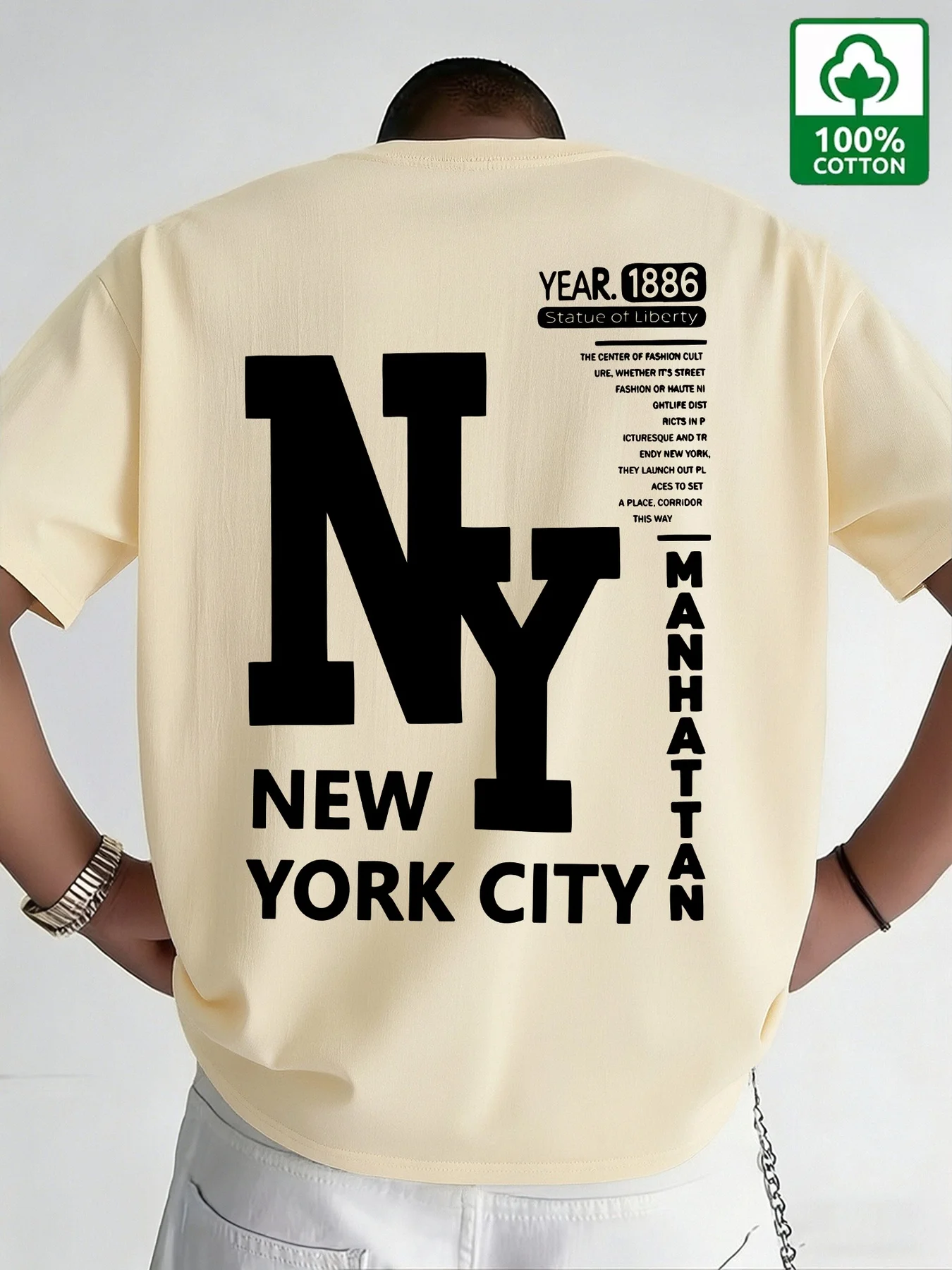 Męska koszulka NYC, bawełniana – Vintage Fashion Nyc recenzja i cena