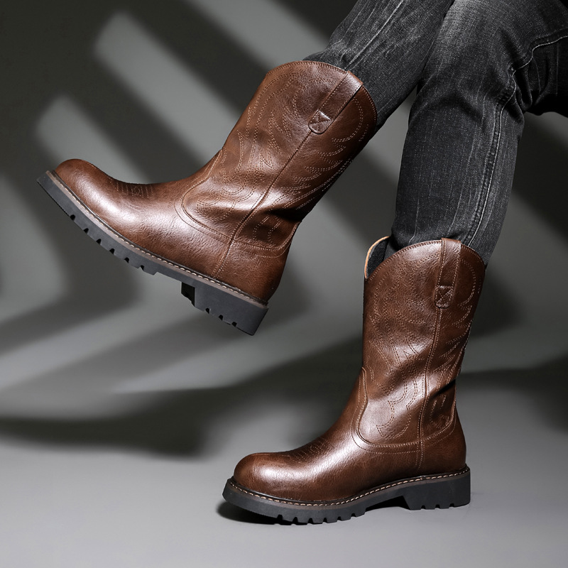 Męskie buty kowbojskie Nowe ha – Vintage Fashion De recenzja i cena