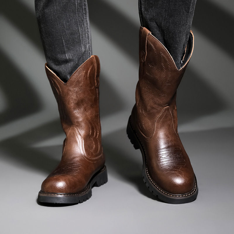 Męskie buty kowbojskie Nowe ha – Vintage Fashion De recenzja i cena