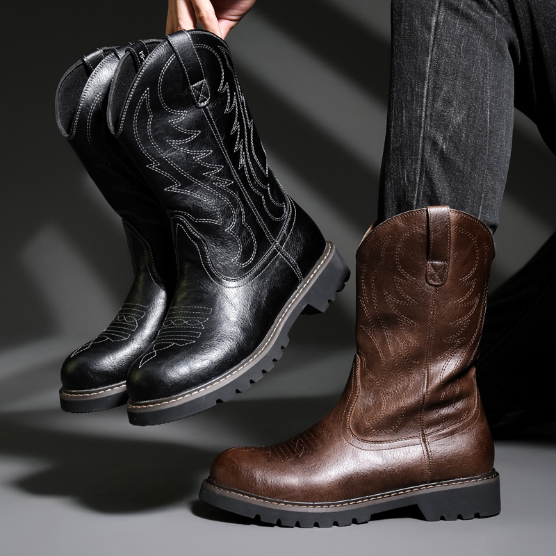Męskie buty kowbojskie Nowe ha – Vintage Fashion De recenzja i cena