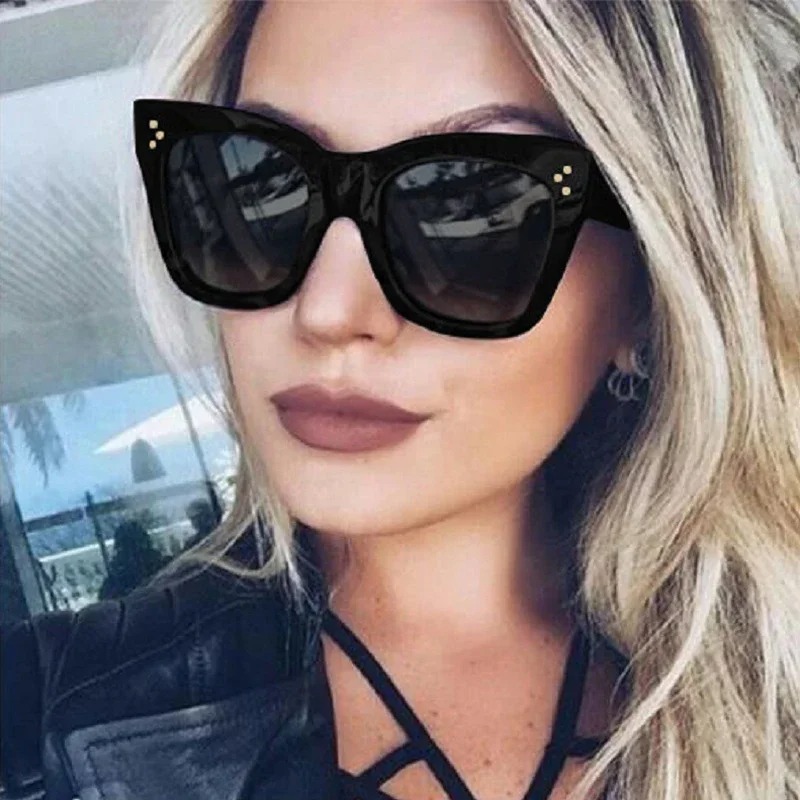 Kwadratowe Okulary Przeciwsłon – Vintage Fashion De recenzja i cena