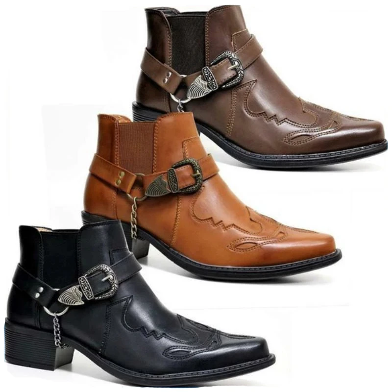 Moda 2026 Męskie buty kowbojsk – Vintage Fashion Online recenzja i cena