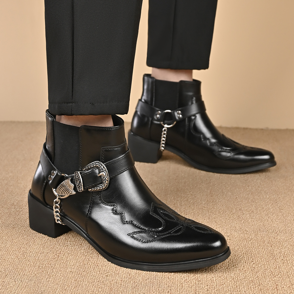 Moda 2026 Męskie buty kowbojsk – Vintage Fashion Online recenzja i cena