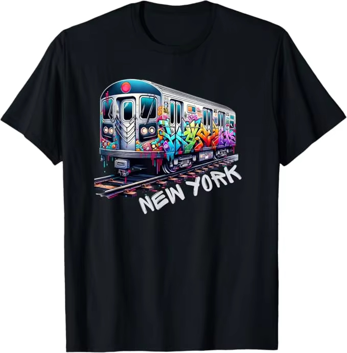 Koszulka w stylu graffiti z po – Vintage Fashion Nyc recenzja i cena