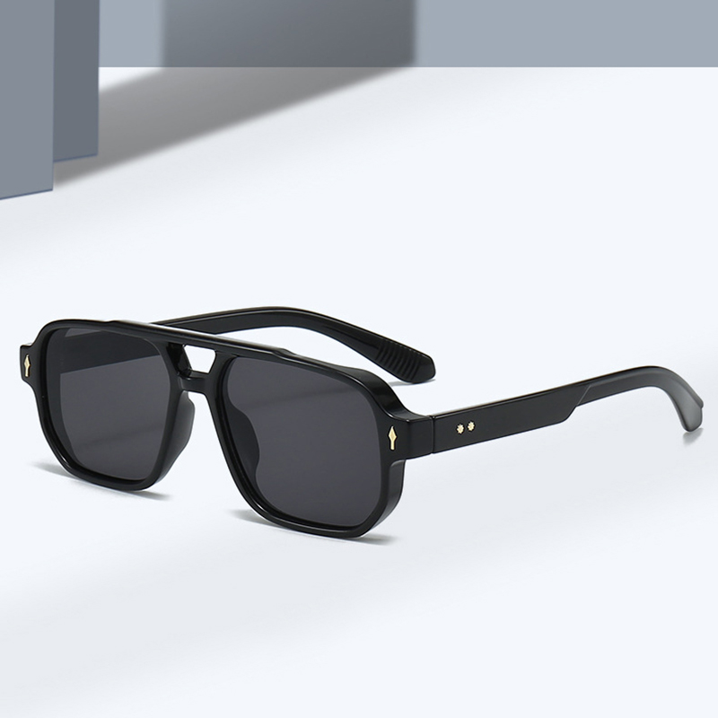 Męskie kwadratowe okulary prze – Vintage Fashion De recenzja i cena