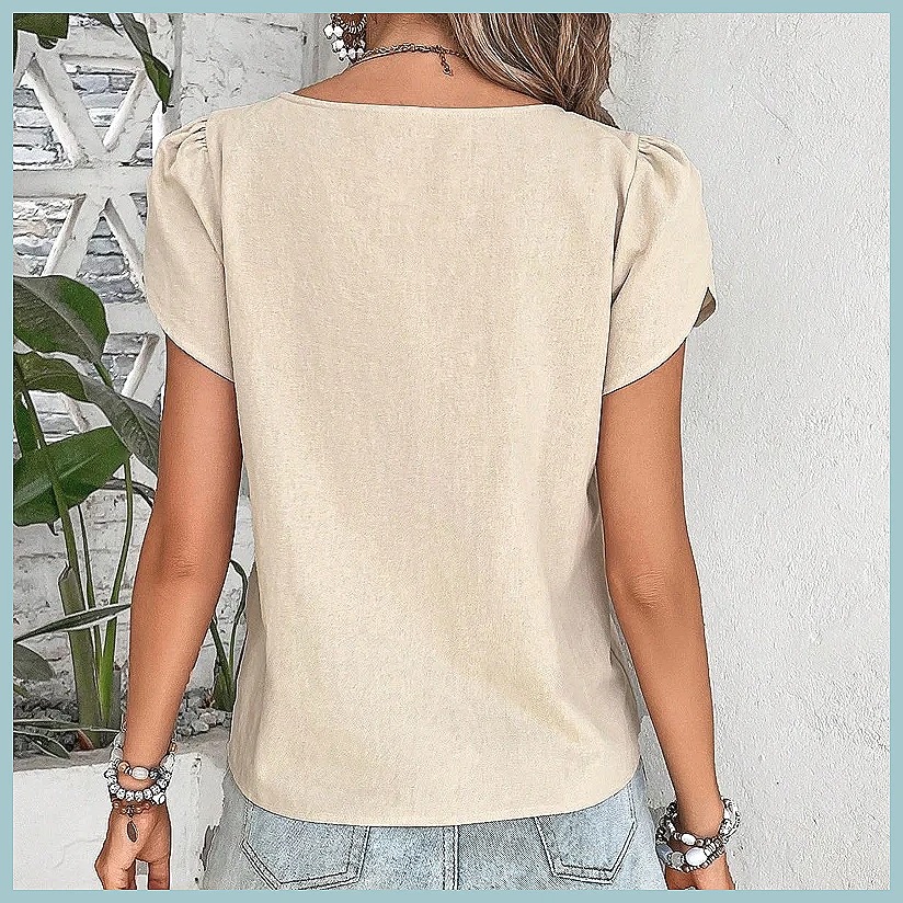 Damska bluzka w jednolitym kol – Vintage Women Fashion recenzja i cena