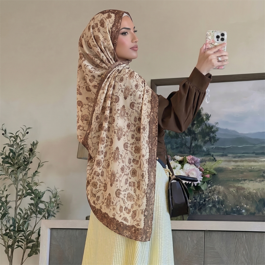 Hidżab w stylu vintage z kwiat – Vintage Women Fashion recenzja i cena
